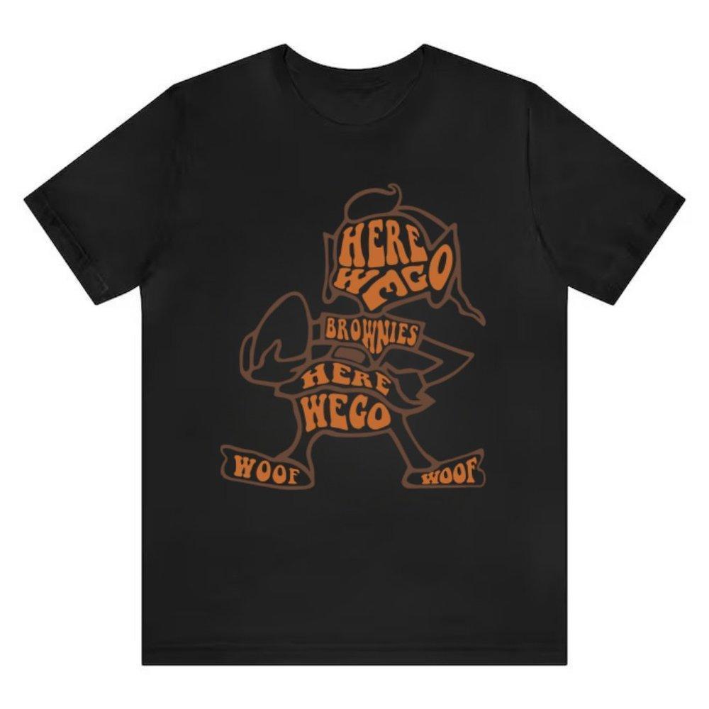 Football Crewneck Unisex Tee Retro Style Brownie Elf Tee, Cleveland Tee Shirt